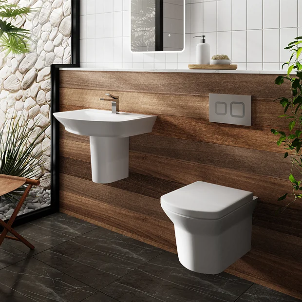 Hudson Reed Maya Basin 1TH + Semi Pedestal 3 Hudson Reed Maya Basin 1TH + Semi Pedestal