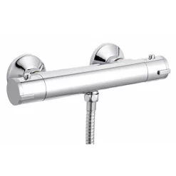 Nuie ABS Round Thermostatic Bar Valve With Modern Slide Rail Kit