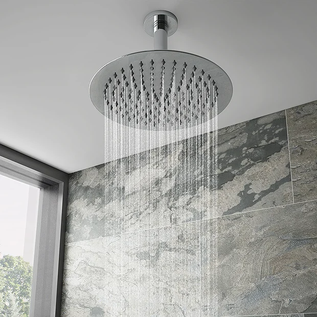 Venice Round Shower System With Concealed Valve + Ceiling Mounted Head 3 Venice Round Shower System With Concealed Valve + Ceiling Mounted Head