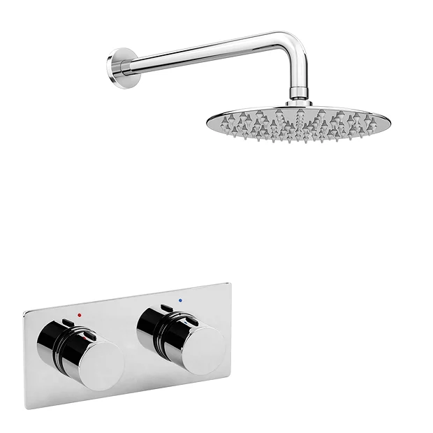 Venice Round Shower System With Concealed Valve + Wall Mounted Head 4 Venice Round Shower System With Concealed Valve + Wall Mounted Head - Image 2