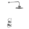 Urlington Bathroom Burlington Severn Thermostatic Concealed Single Outlet Shower Valve With Fixed Head -Shower Baths Discount vf1sv16 l