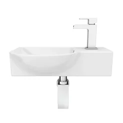 Valencia Wall Hung Basin (400mm Wide - Gloss White)