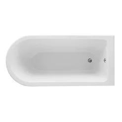 Old London Winterburn 1700 X 750 Single Ended Traditional Shower Bath With Chrome Leg Set -Shower Baths Discount winterburn d1 1