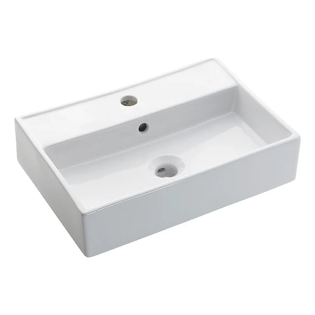 Crosswater - Turin 1 Tap Hole Countertop Or Wall Mounted Basin - 500 X 350mm 4 Crosswater - Turin 1 Tap Hole Countertop Or Wall Mounted Basin - 500 X 350mm - Image 2